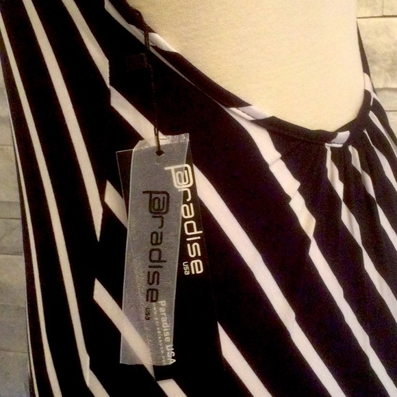 Paradise. SIZE S. Dark Navy Blue & White. - Picture 4 of 5